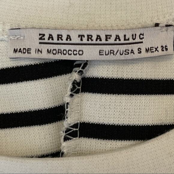 Zara Striped Tank Coastal Summer Dress Size Small Nautical Preppy - Picture 6 of 7